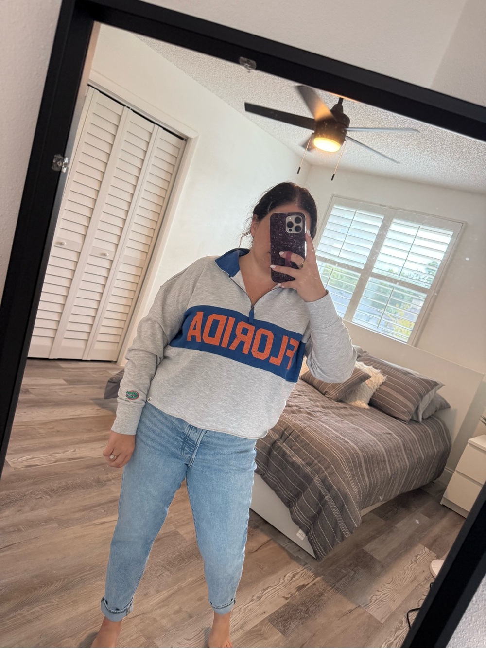 ’47 Florida Gators Cropped Quarter Zip Sweatshirt Women’s M